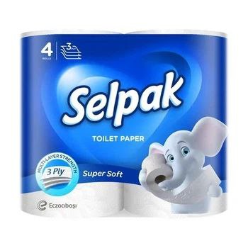 Туалетний папір Selpak білий 4 шт